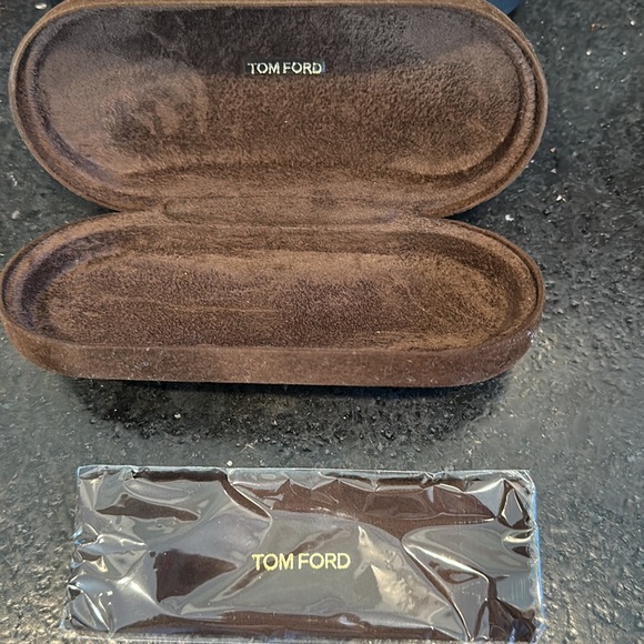 NEW Tom Ford Brown Suede-like Sunglasses **Case ONLY** - Picture 3 of 4